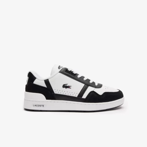 Lacoste Sneakers>Herren-Sneakers T-Clip Aus Leder Mit Logo White/Black 147