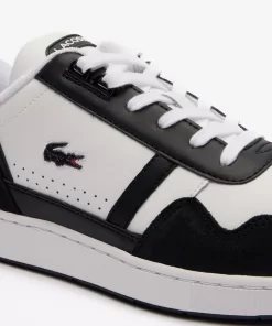 Lacoste Sneakers>Herren-Sneakers T-Clip Aus Leder Mit Logo White/Black 147