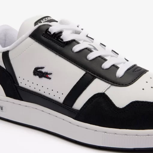 Lacoste Sneakers>Herren-Sneakers T-Clip Aus Leder Mit Logo White/Black 147