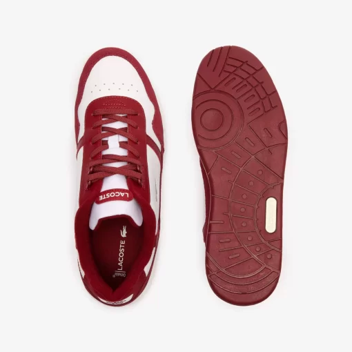 Lacoste Sneakers>Herren-Sneakers T-Clip Aus Leder Mit Logo An Der Lasche White / Red 286