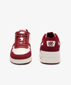 Lacoste Sneakers>Herren-Sneakers T-Clip Aus Leder Mit Logo An Der Lasche White / Red 286