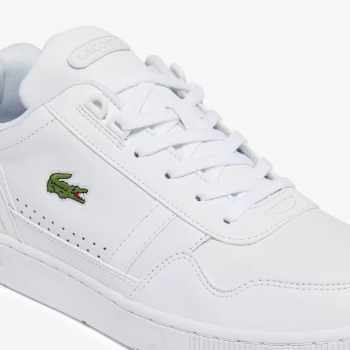 Lacoste Sneakers>Herren-Sneakers T-Clip Aus Leder Und Synthetik White/White 21G