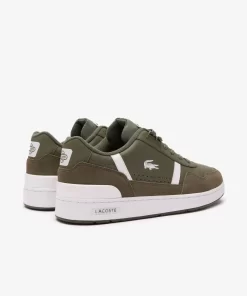 Lacoste Sneakers>Herren-Sneakers T-Clip Aus Zweifarbigem Leder Khk/Wht 255