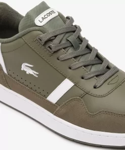 Lacoste Sneakers>Herren-Sneakers T-Clip Aus Zweifarbigem Leder Khk/Wht 255