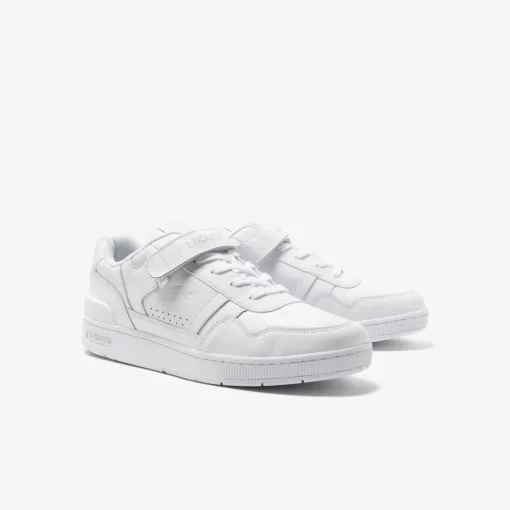 Lacoste Sneakers>Herren-Sneakers T-Clip Velcro Aus Leder White/White 21G