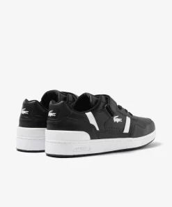 Lacoste Sneakers>Herren-Sneakers T-Clip Velcro Aus Leder Black White 312