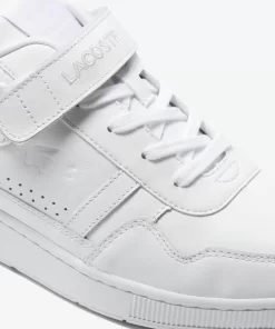 Lacoste Sneakers>Herren-Sneakers T-Clip Velcro Aus Leder White/White 21G