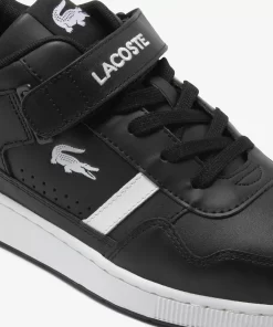 Lacoste Sneakers>Herren-Sneakers T-Clip Velcro Aus Leder Black White 312