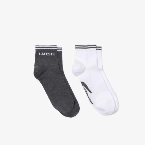 Lacoste Sportbekleidung>Herren-Socken 2Er Pack Sport Heidekraut Grau / Weis Nkj