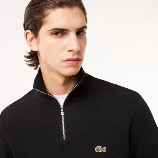 Lacoste Pullover>Herren-Sweatshirt Aus Baumwolle Mit Stehkragen Und Reisverschluss Schwarz 031