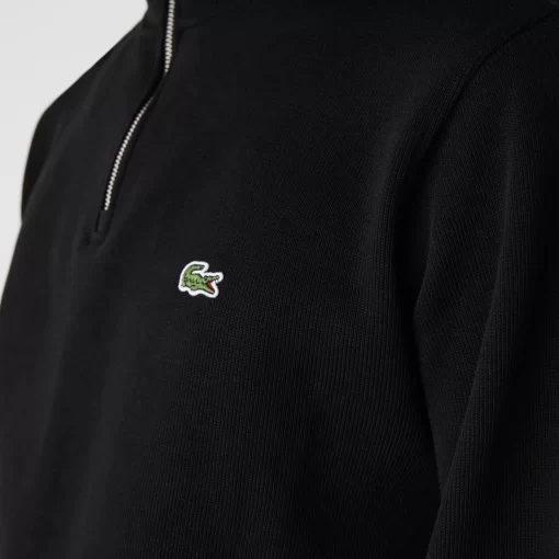 Lacoste Pullover>Herren-Sweatshirt Aus Baumwolle Mit Stehkragen Und Reisverschluss Schwarz 031