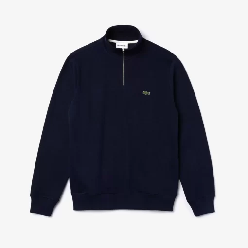 Lacoste Pullover>Herren-Sweatshirt Aus Baumwolle Mit Stehkragen Und Reisverschluss Navy Blau 166