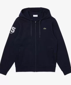 Lacoste Sweatshirts>Herren-Sweatshirt Club Med Aus Baumwollfleece Mit Kapuze Navy Blau 166