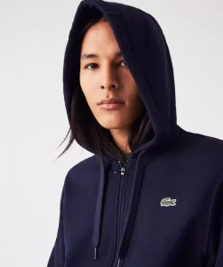 Lacoste Sweatshirts>Herren-Sweatshirt Club Med Aus Baumwollfleece Mit Kapuze Navy Blau 166