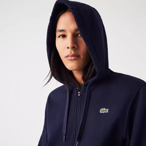 Lacoste Sweatshirts>Herren-Sweatshirt Club Med Aus Baumwollfleece Mit Kapuze Navy Blau 166