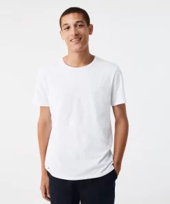 Lacoste Unterwäsche & Loungewear>Herren-T-Shirt 3Er-Pack Mit Rundhals Weis 001