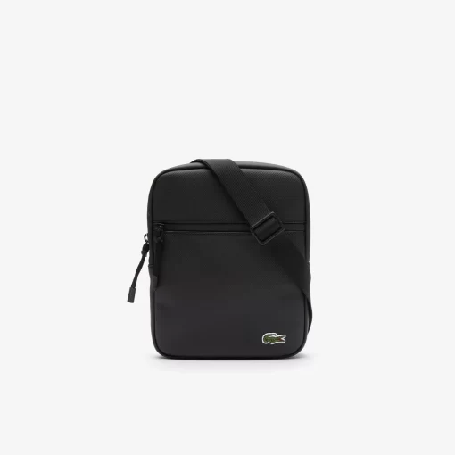 Lacoste Umhangetaschen & Gürteltaschen>Herren-Umhangetasche Medium Lcst Aus Petit Pique Black 000