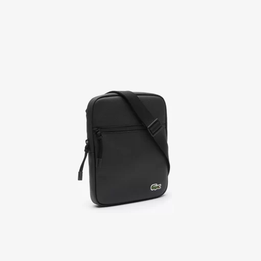 Lacoste Umhangetaschen & Gürteltaschen>Herren-Umhangetasche Medium Lcst Aus Petit Pique Black 000