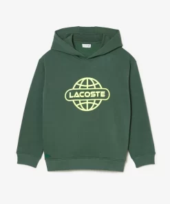 Lacoste Mädchenkleidung>Hoodie Mit Aufdruck Dunkelgrun Smi