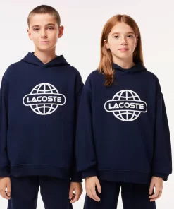 Lacoste Mädchenkleidung>Hoodie Mit Aufdruck Navy Blau 166