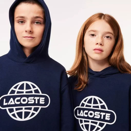 Lacoste Mädchenkleidung>Hoodie Mit Aufdruck Navy Blau 166