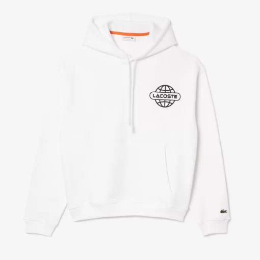 Lacoste Sweatshirts>Hoodie Mit Logo Im Lockeren Schnitt Weis 001