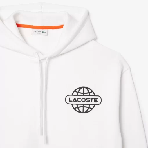 Lacoste Sweatshirts>Hoodie Mit Logo Im Lockeren Schnitt Weis 001