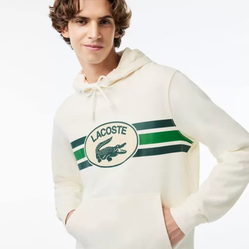 Lacoste Sweatshirts>Hoodie Mit Monogramm-Aufdruck Weis 70V