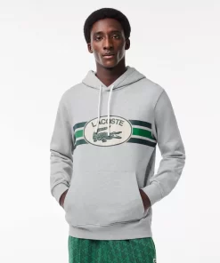 Lacoste Sweatshirts>Hoodie Mit Monogramm-Aufdruck Heidekraut Grau Cca