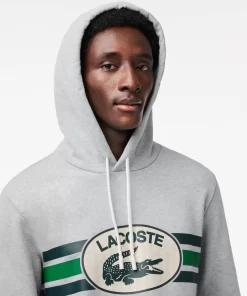 Lacoste Sweatshirts>Hoodie Mit Monogramm-Aufdruck Heidekraut Grau Cca