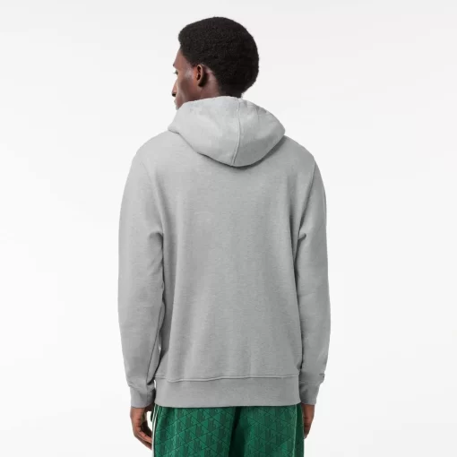 Lacoste Sweatshirts>Hoodie Mit Monogramm-Aufdruck Heidekraut Grau Cca