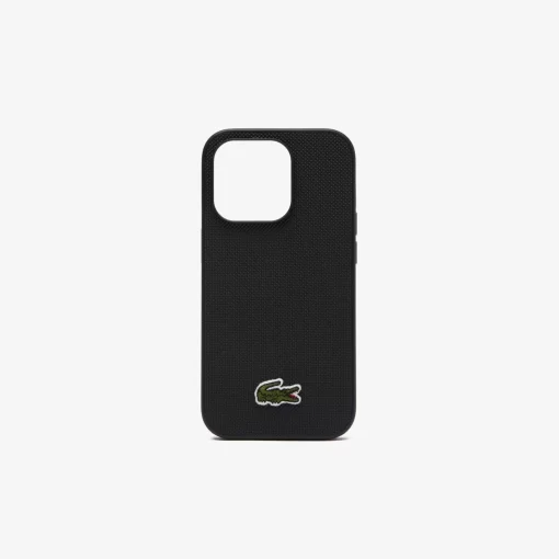 Lacoste Iphone Cases>Iphone 14 Pro Hulle Mit Pique Effekt Black 000