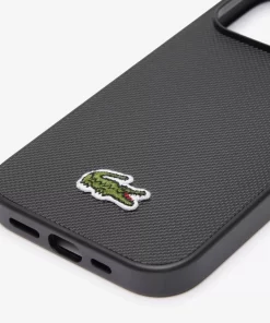 Lacoste Iphone Cases>Iphone 14 Pro Hulle Mit Pique Effekt Black 000