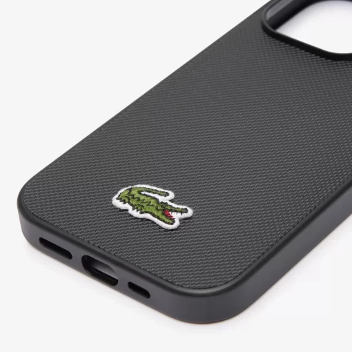 Lacoste Iphone Cases>Iphone 14 Pro Hulle Mit Pique Effekt Black 000