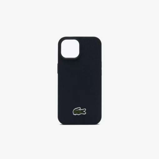 Lacoste Iphone Cases>Iphone 15 Hulle Mit Pique Effekt Black 000