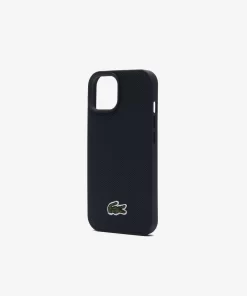 Lacoste Iphone Cases>Iphone 15 Hulle Mit Pique Effekt Black 000