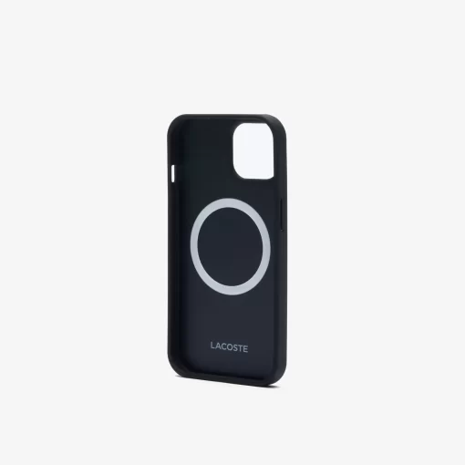 Lacoste Iphone Cases>Iphone 15 Hulle Mit Pique Effekt Black 000