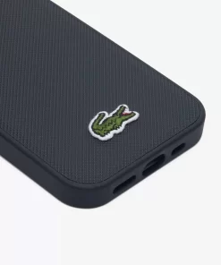 Lacoste Iphone Cases>Iphone 15 Hulle Mit Pique Effekt Black 000