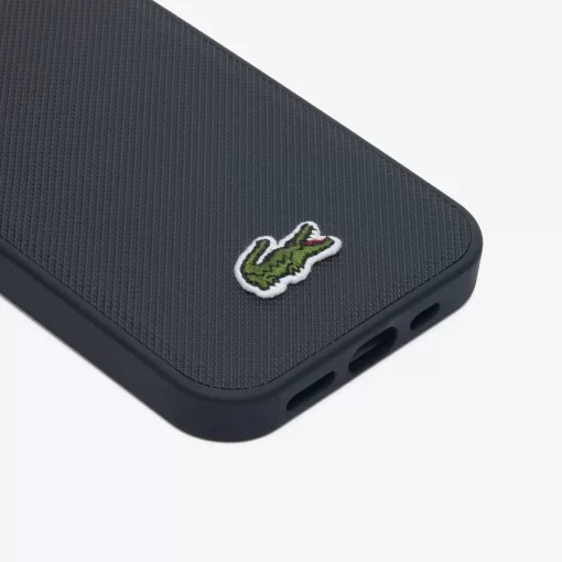 Lacoste Iphone Cases>Iphone 15 Hulle Mit Pique Effekt Black 000