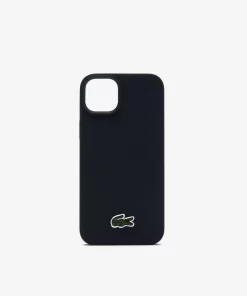 Lacoste Iphone Cases>Iphone 15 Max Hulle Mit Pique Effekt Black 000