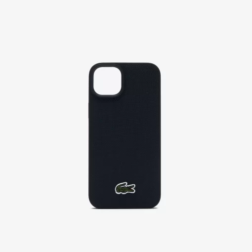 Lacoste Iphone Cases>Iphone 15 Max Hulle Mit Pique Effekt Black 000