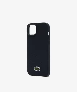 Lacoste Iphone Cases>Iphone 15 Max Hulle Mit Pique Effekt Black 000