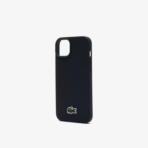 Lacoste Iphone Cases>Iphone 15 Max Hulle Mit Pique Effekt Black 000