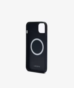 Lacoste Iphone Cases>Iphone 15 Max Hulle Mit Pique Effekt Black 000