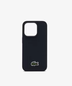 Lacoste Iphone Cases>Iphone 15 Pro Hulle Mit Pique Effekt Black 000