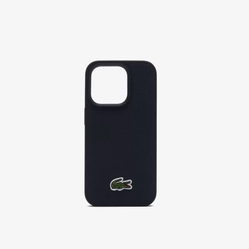 Lacoste Iphone Cases>Iphone 15 Pro Hulle Mit Pique Effekt Black 000