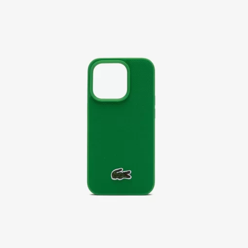 Lacoste Iphone Cases>Iphone 15 Pro Hulle Mit Pique Effekt Estragon L86