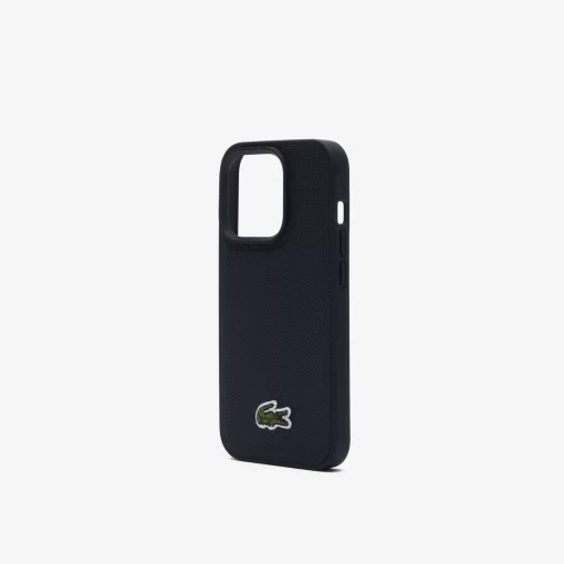 Lacoste Iphone Cases>Iphone 15 Pro Hulle Mit Pique Effekt Black 000