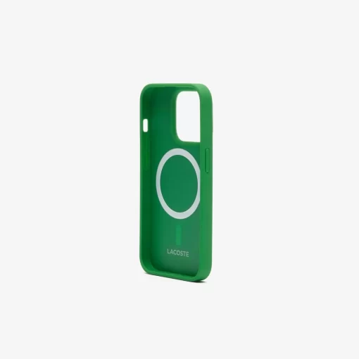 Lacoste Iphone Cases>Iphone 15 Pro Hulle Mit Pique Effekt Estragon L86