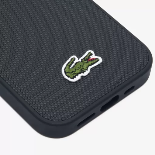 Lacoste Iphone Cases>Iphone 15 Pro Hulle Mit Pique Effekt Black 000